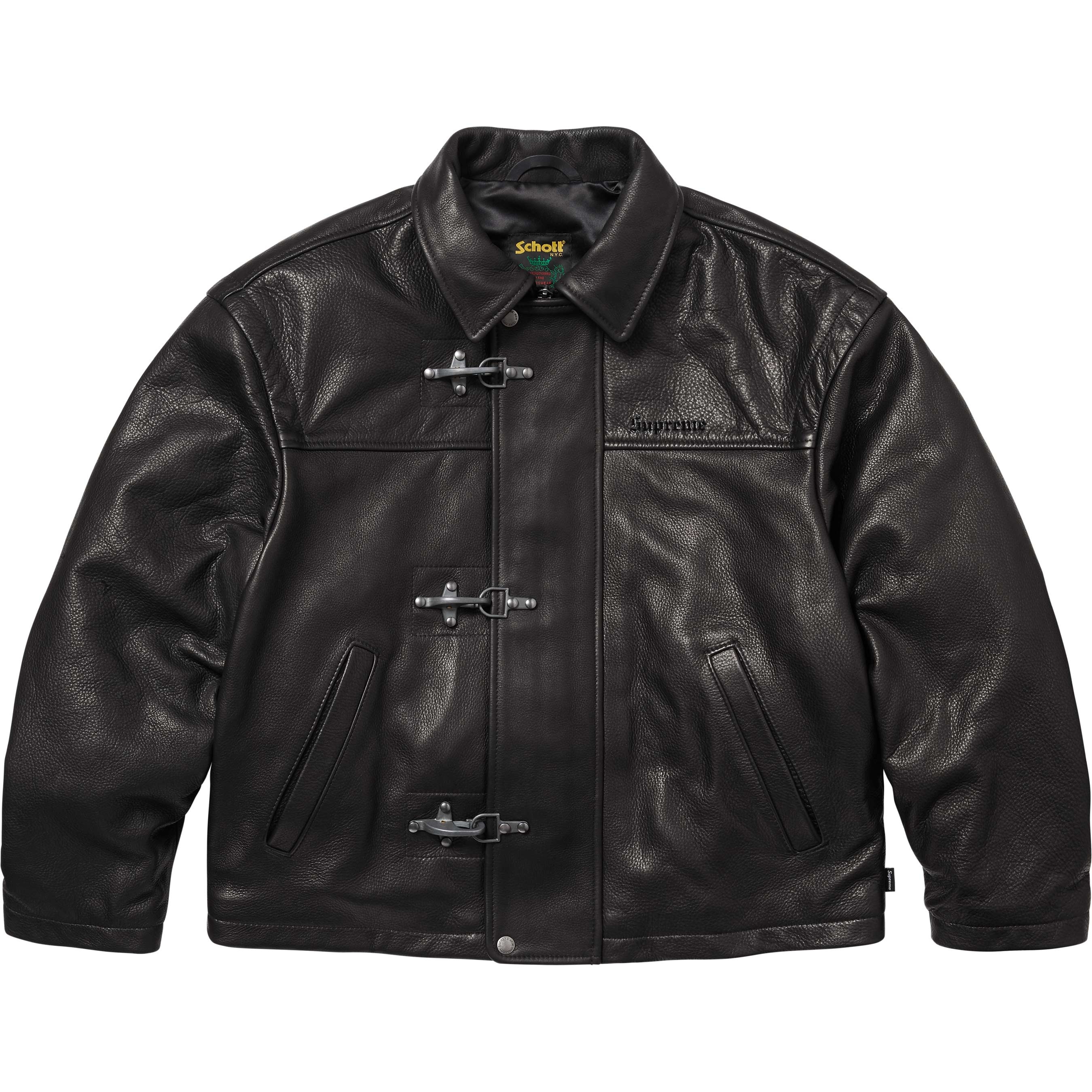 Supreme®/Schott® Leather Clip Jacket view 3